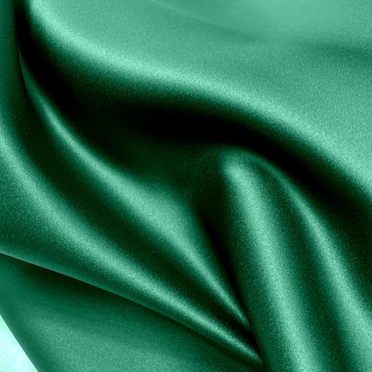 Mystique Duchess Satin Fabric in Green