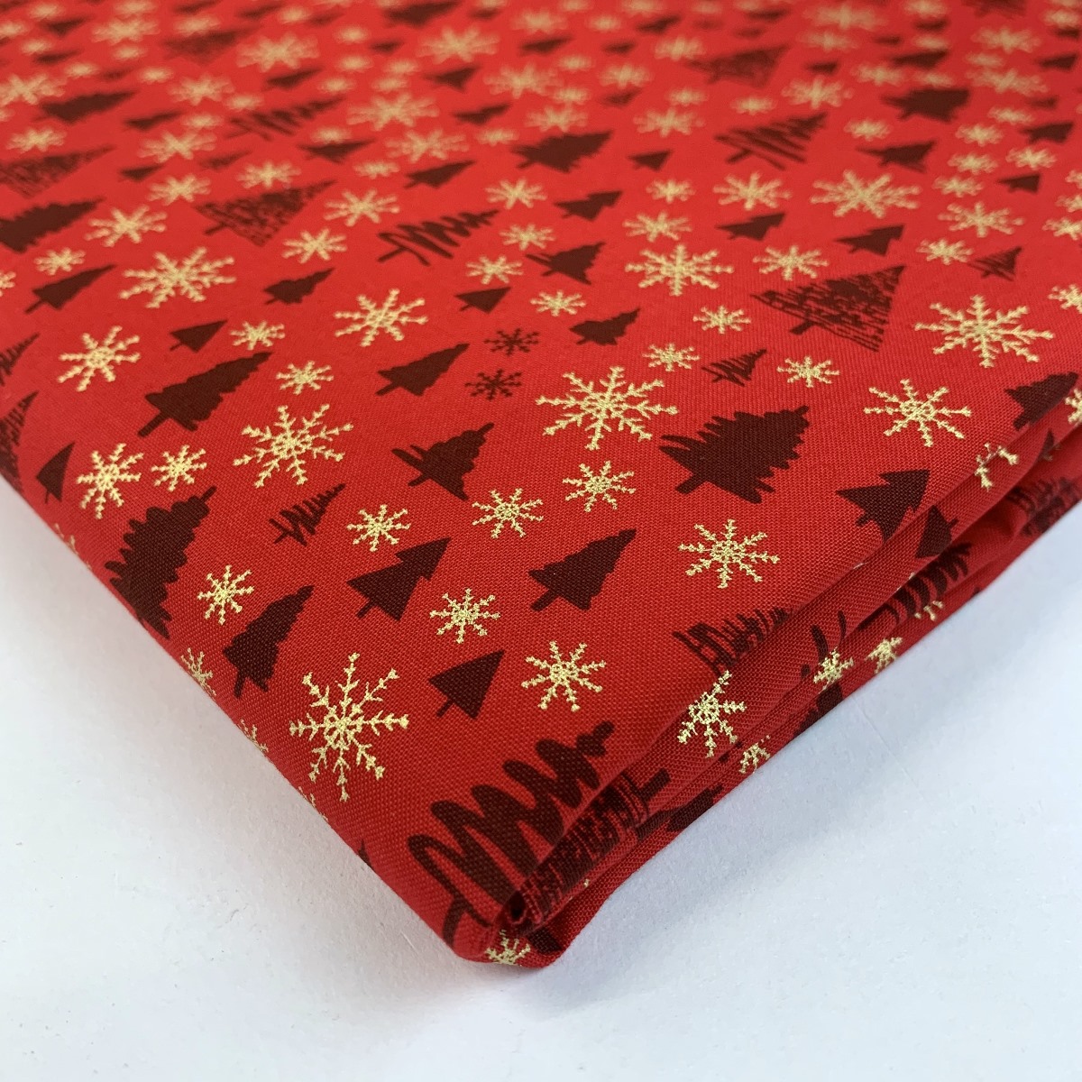 Christmas Cotton - Winter Forest - Red - Fold