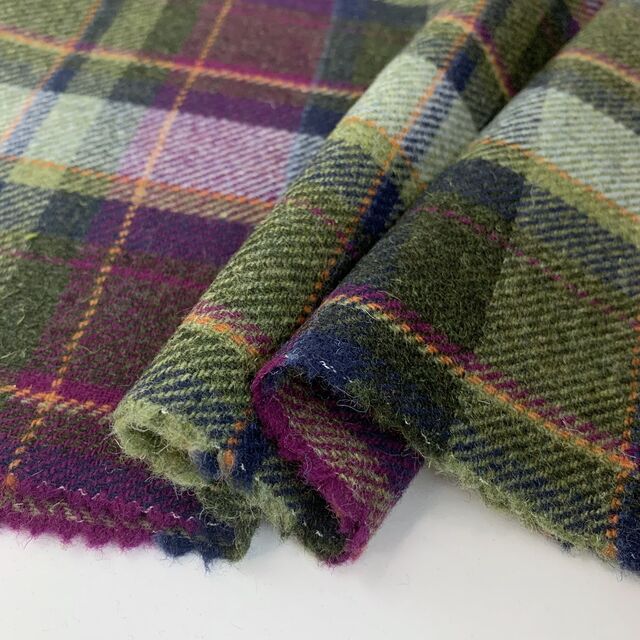 British Wool Check Furnishing Fabric