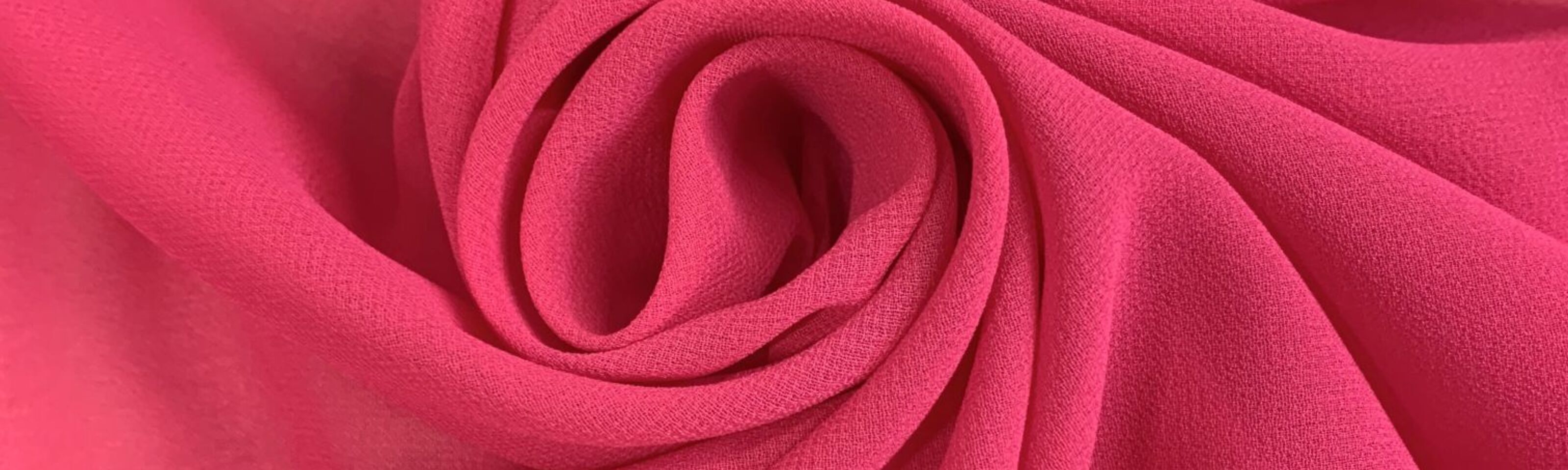 Georgette Dress Fabric- Fuchsia - Polyester- Dress- Fabric - cud