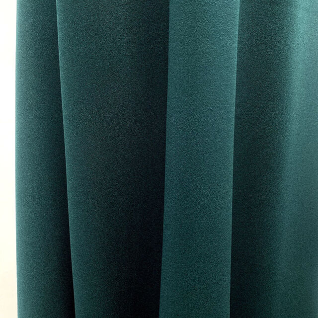 Scuba Crepe Forest - Bottle Green Double Knit Textured Material - Drape
