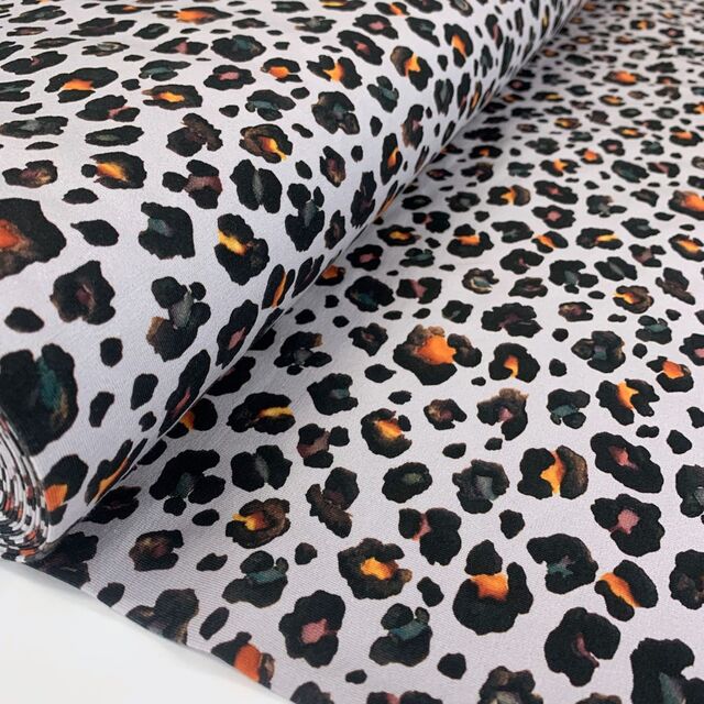 Organic Jersey - Leopard - Grey
