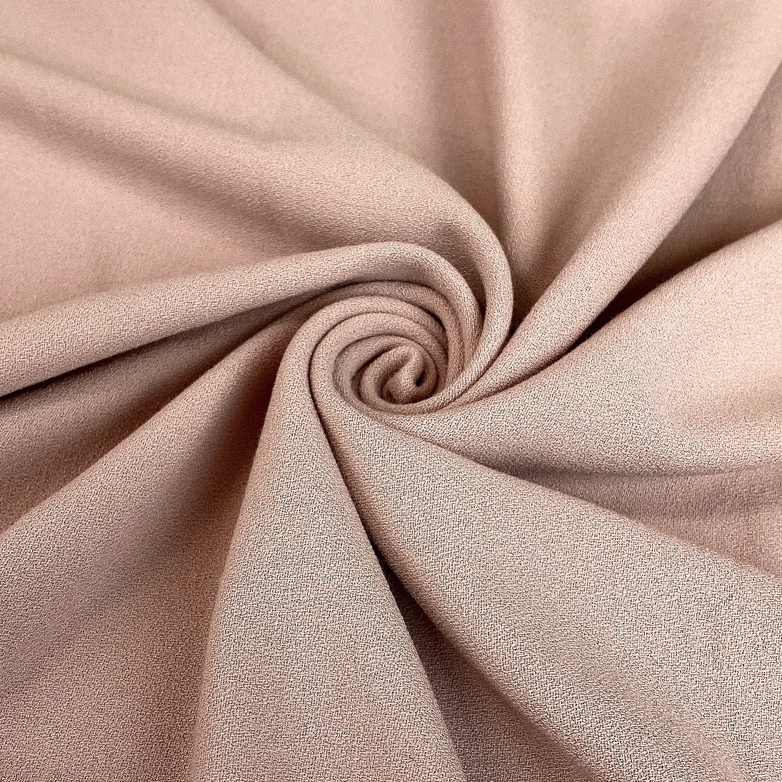 Italian Crepe Stretch Dressmaking Fabric - Blush Pink