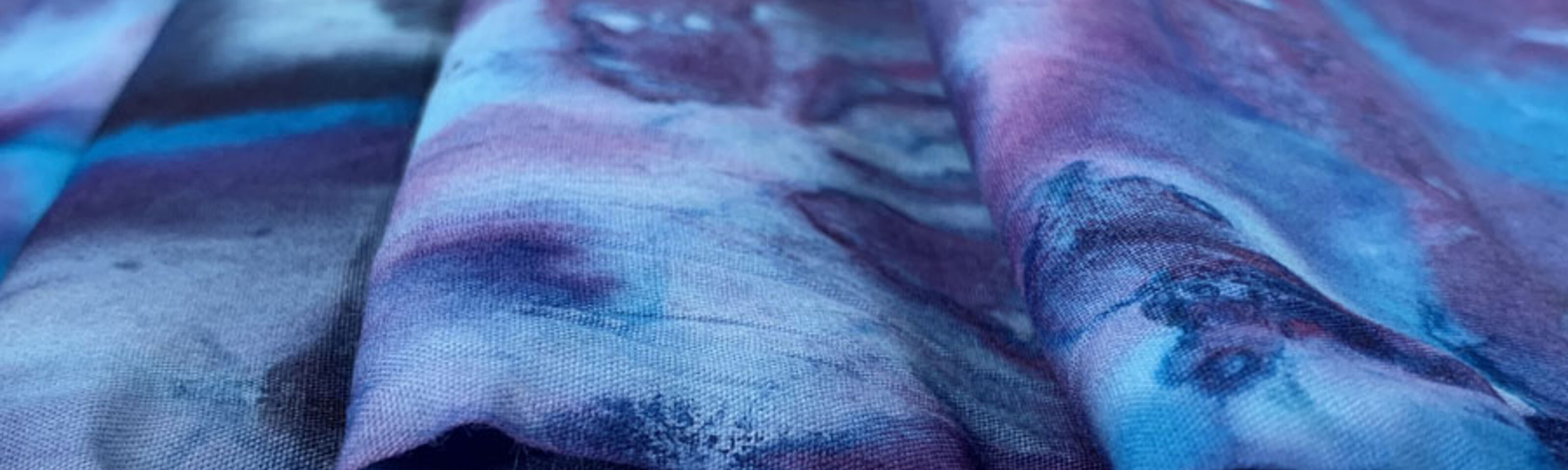 Baby Driver- Tie Dye - Purple- Cotton- Needle cord- Dress Fabric- cud
