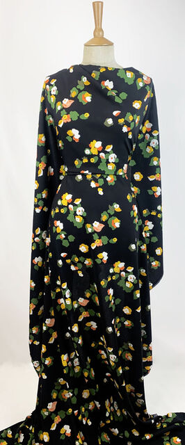 Challis - Floral Pop - Black