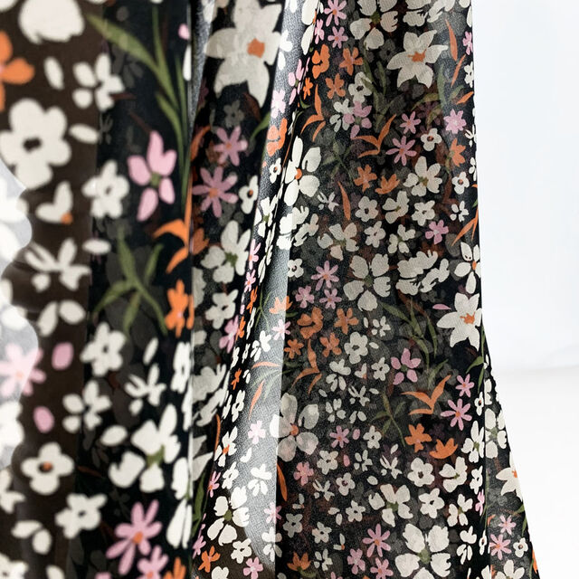 Printed - Black Chiffon