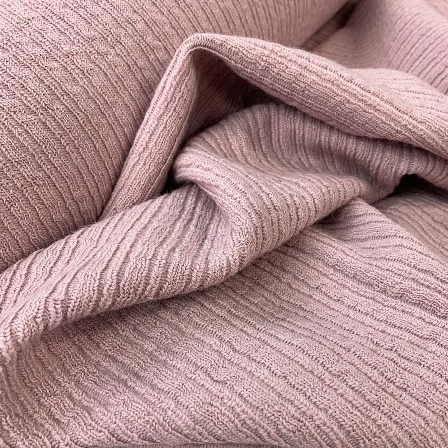 Pink sweater knit shop fabric