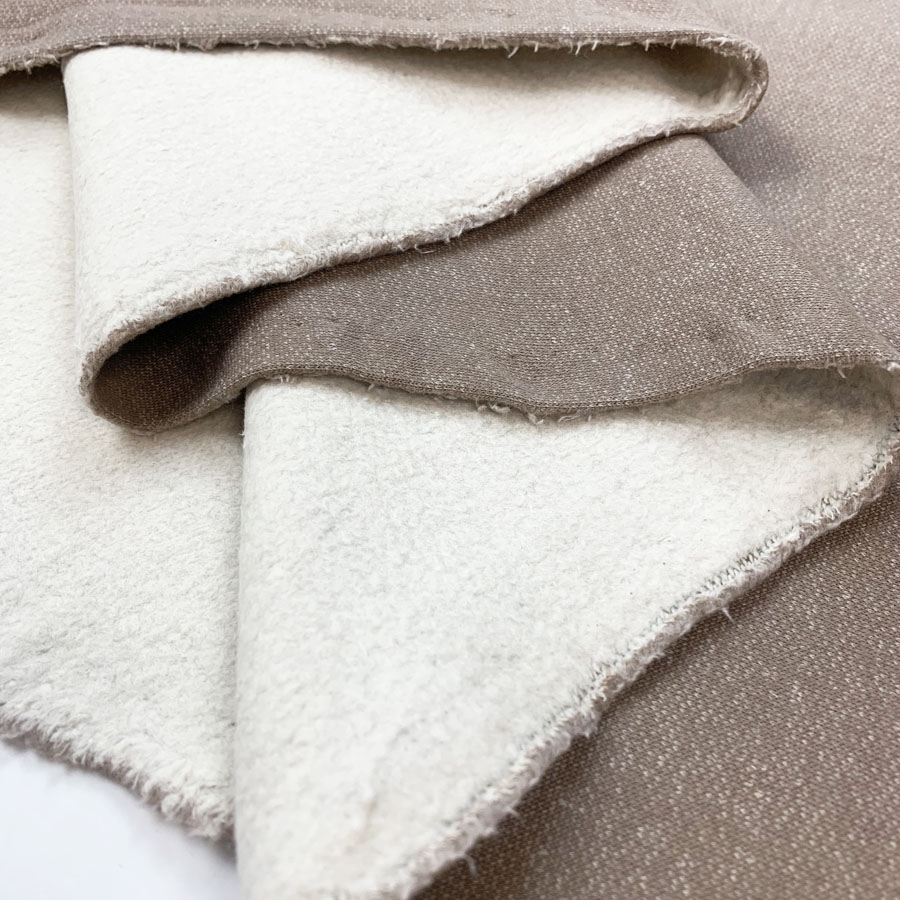 Remnant Marl Sweatshirt Beige 90cm Jersey Fabric