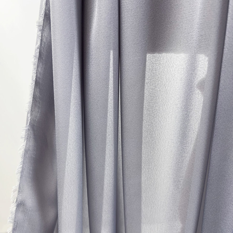 Georgette Dress Fabric Pale Grey