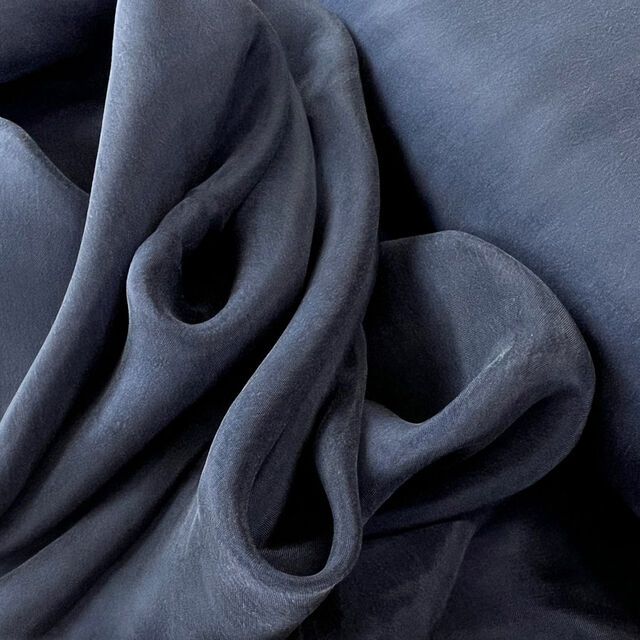 Bemberg™ Cupro Peachskin - Dark Navy