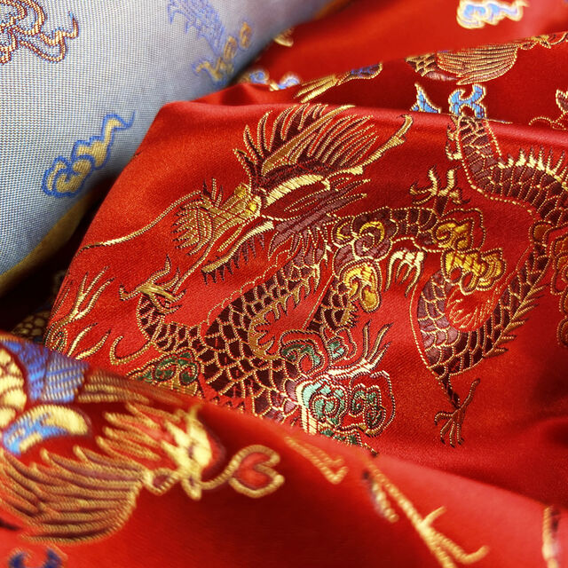 Qipao - Flaming Dragon