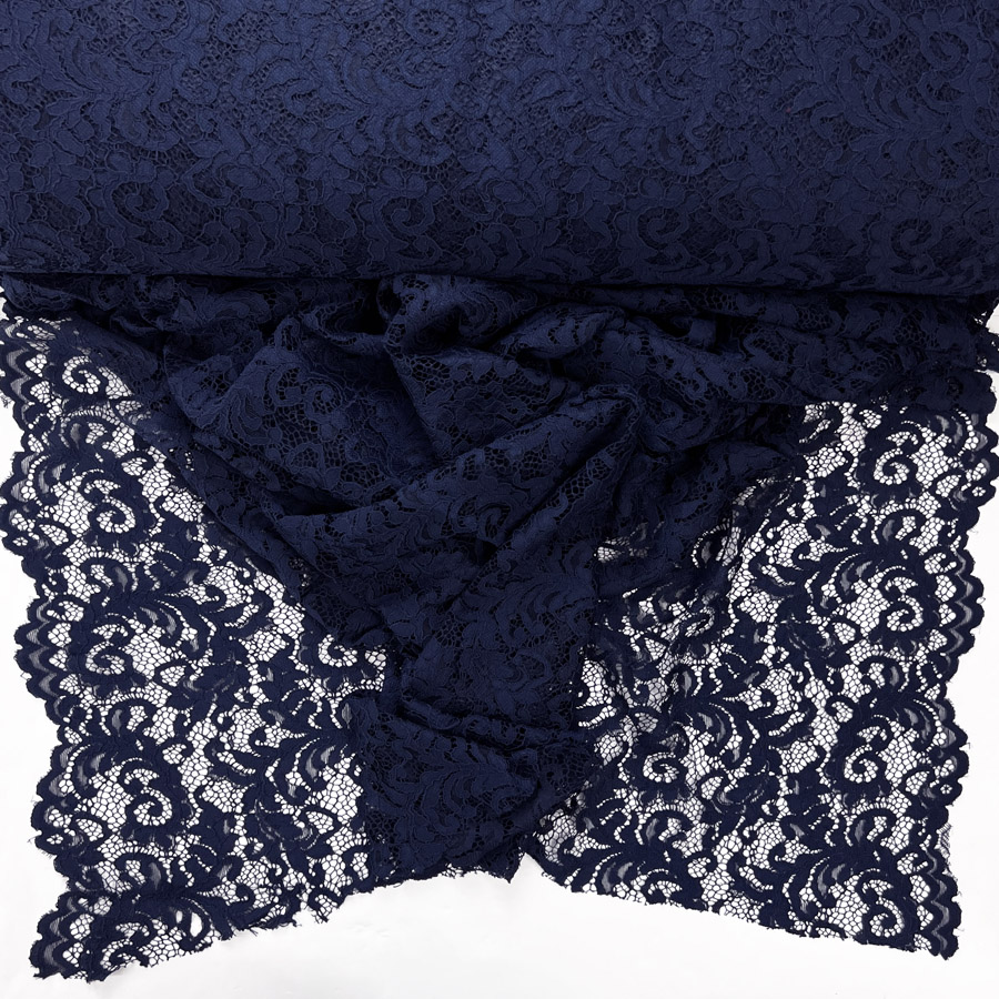 Navy lace best sale dress fabric