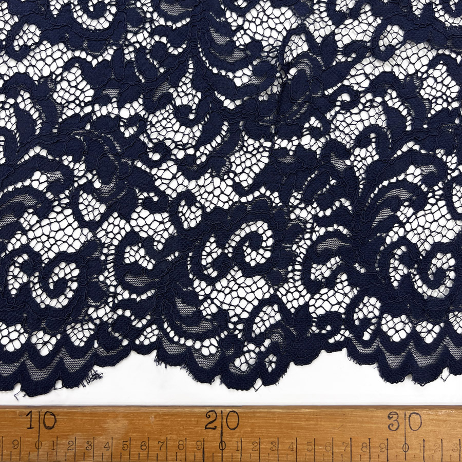 Navy lace on sale dress fabric
