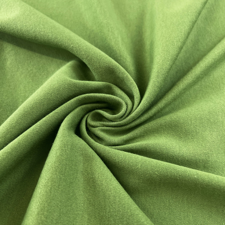 Green jersey knit fabric store