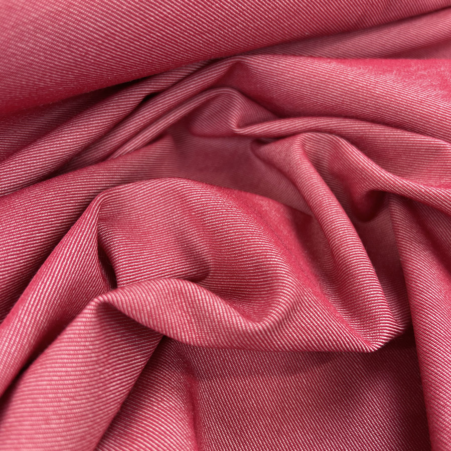 stretch cotton blend denim  coral red from EmmaOneSockcom