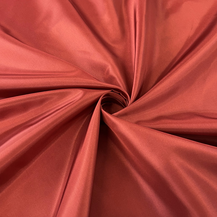 Red Taffeta Craft & Dressmaking Fabric Plain Taffy Vermilion
