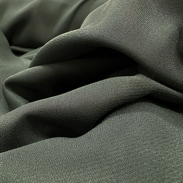 Remnant - Georgette Dress Fabric - Forest Green (2m)