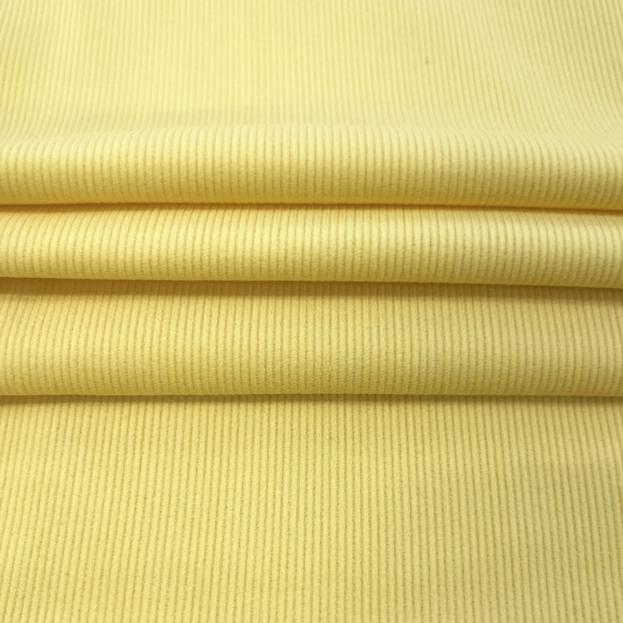Cotton 18 Wale Super Soft Needlecord Dress Fabric - Yellow