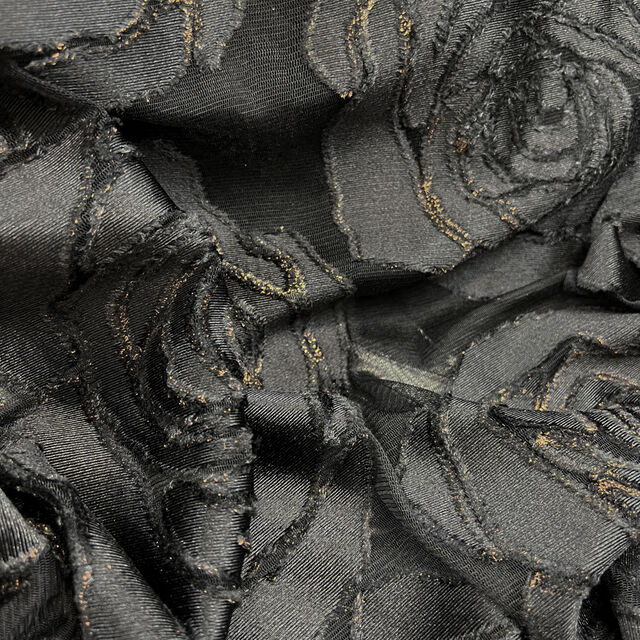 Large black lace Fabric  Black lace fabric, Lace print, Organic