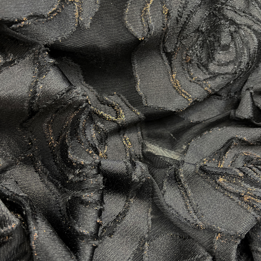 Black lace for outlet dressmaking