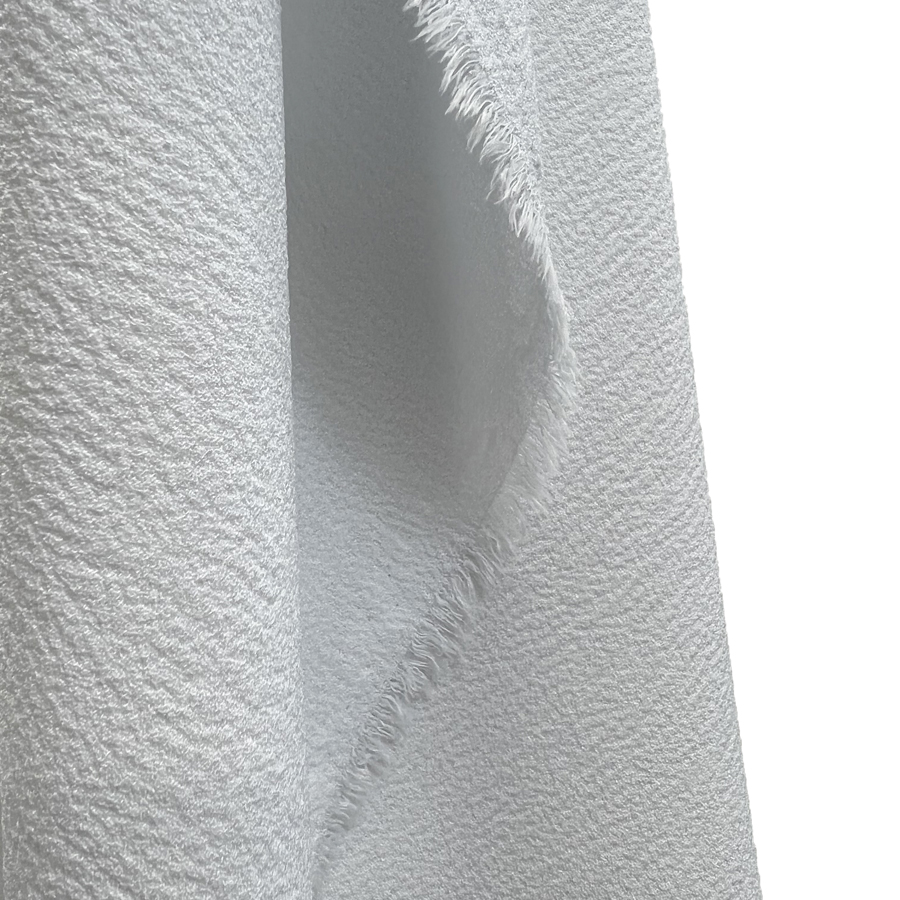 Polyester Stretch Dressmaking Fabric - Lona Crepe - White