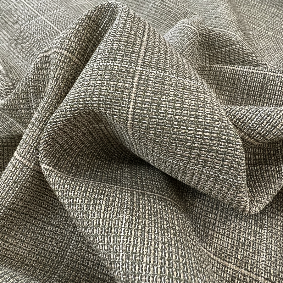 Prime_Time_Check_Beige_Green_Wool_Suiting_Fabric_CU