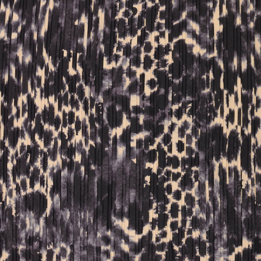 Pleated animal print dress clearance