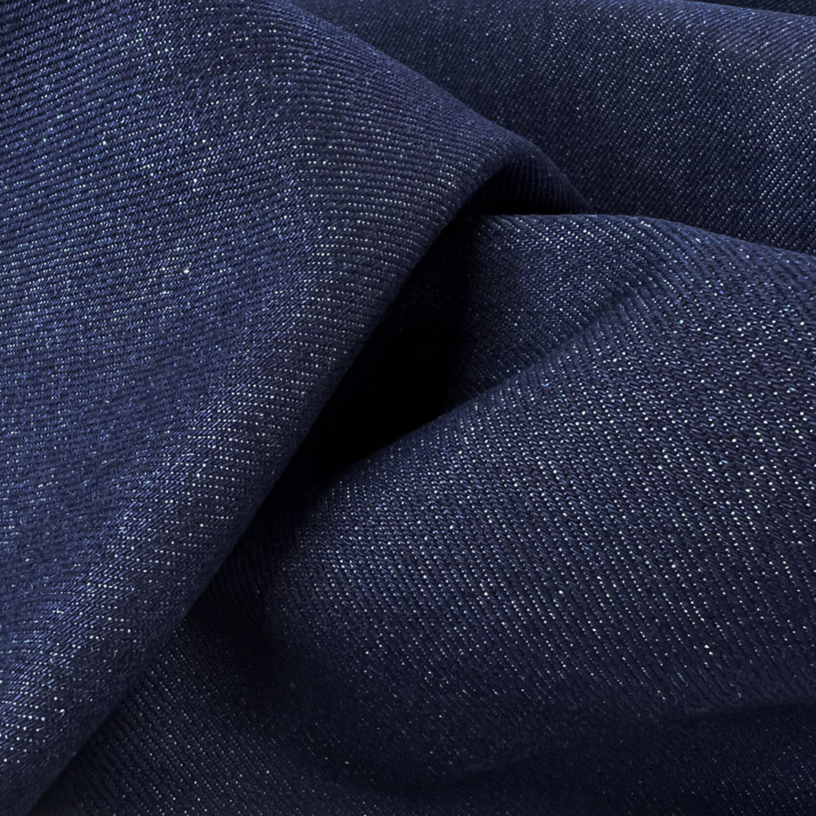 Dark Blue Heavy Denim Cotton Fabric