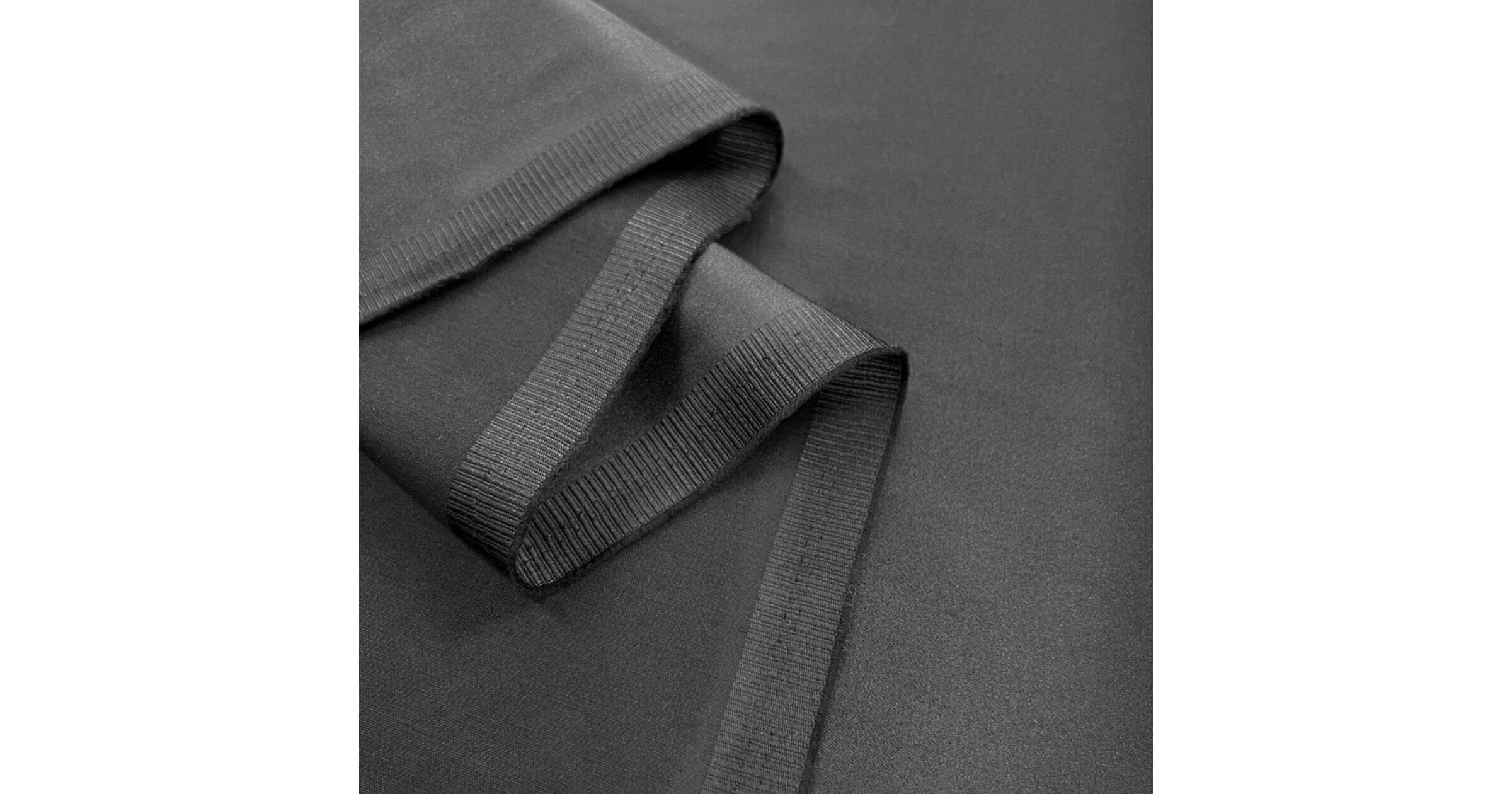 Heavy NonStretch Satin Dressmaking Fabric Duchess Black