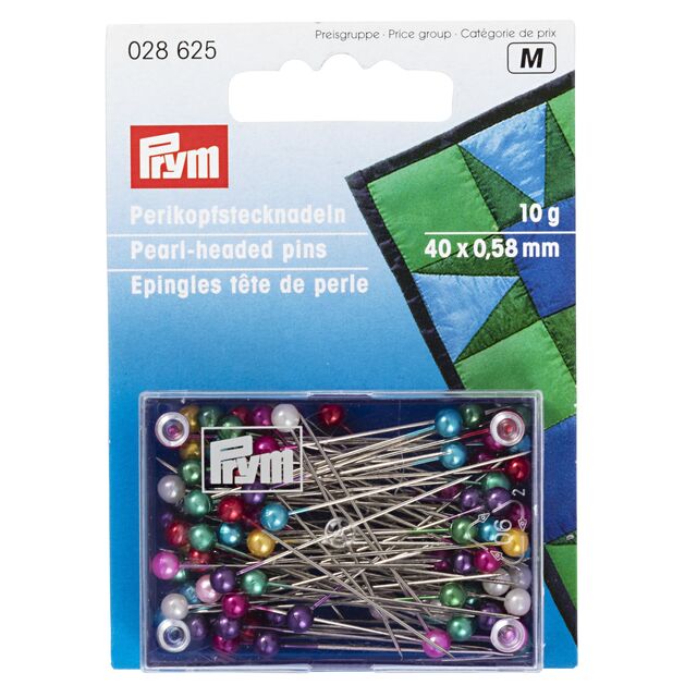 Prym - Pearl-Headed Pins (0.58 x 40mm)