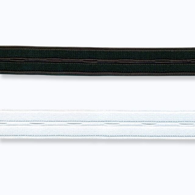 16mm Wide Button Hole Elastic