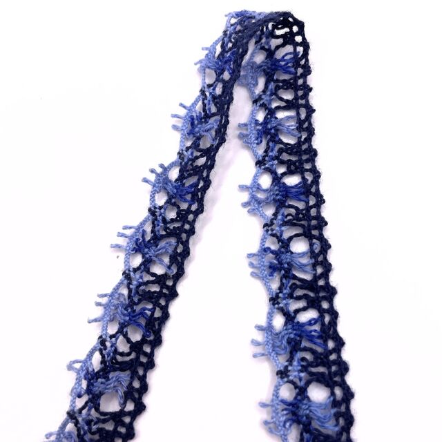 Scallop Crochet Lace - Blue