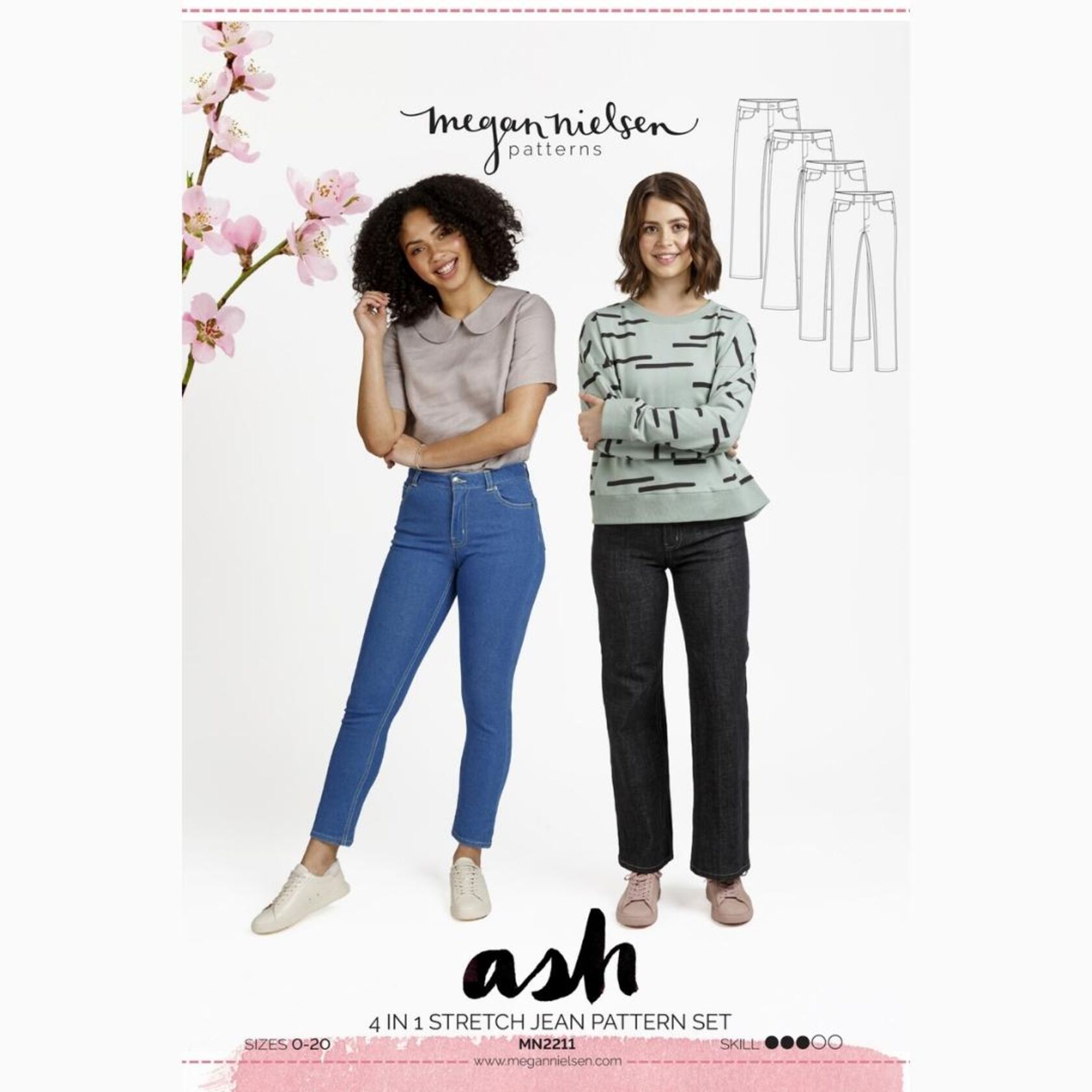 Ash Jeans Paper Sewing Pattern