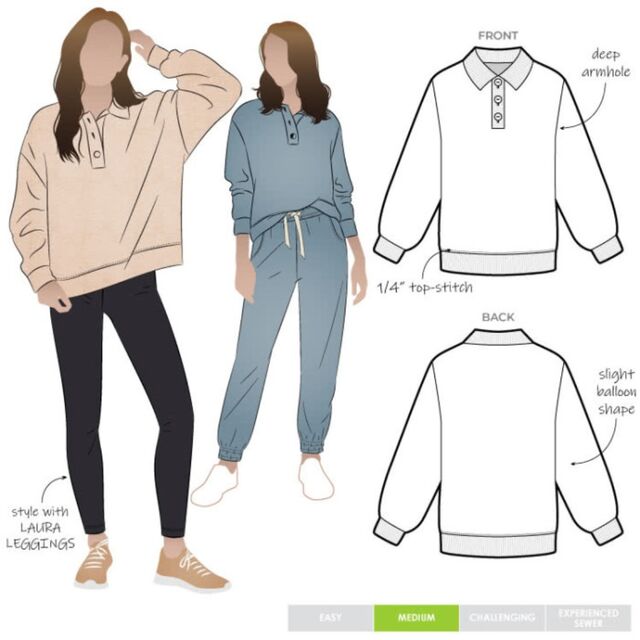 Style Arc - Bert Knit Top Sewing Pattern (UK 4-16)