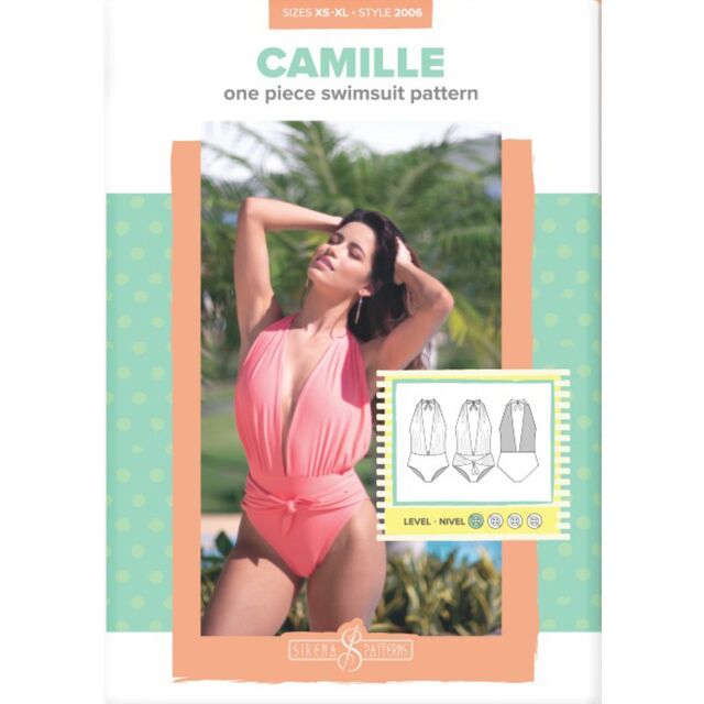Sirena - Camille One Piece Swimsuit Pattern (UK 4-20)