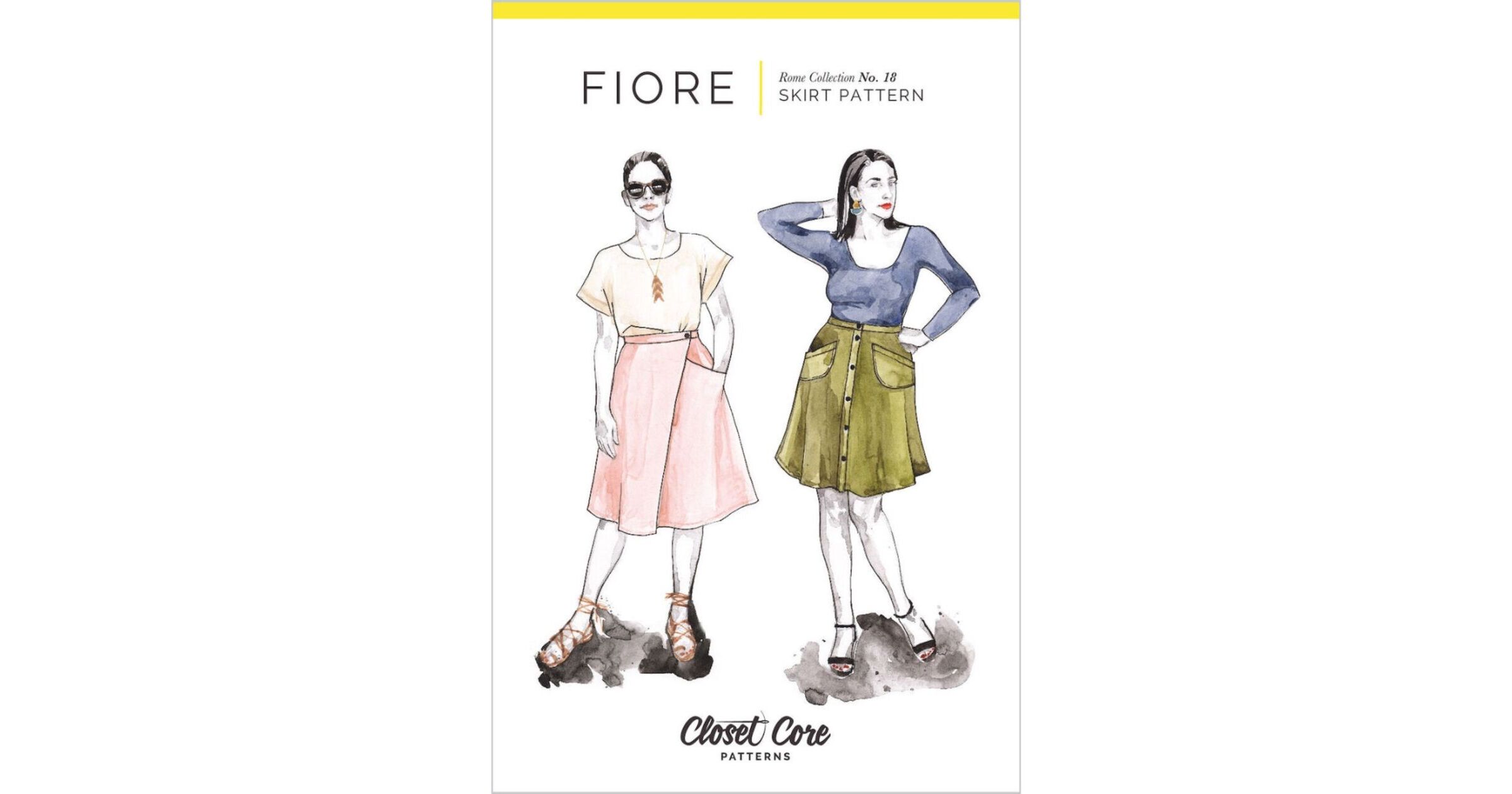 Fiore Skirt Paper Sewing Pattern by Closet Core Patterns 0 20