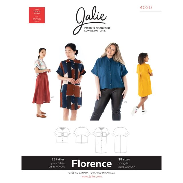 Jalie - Florence Shirt & Shirtdress Pattern