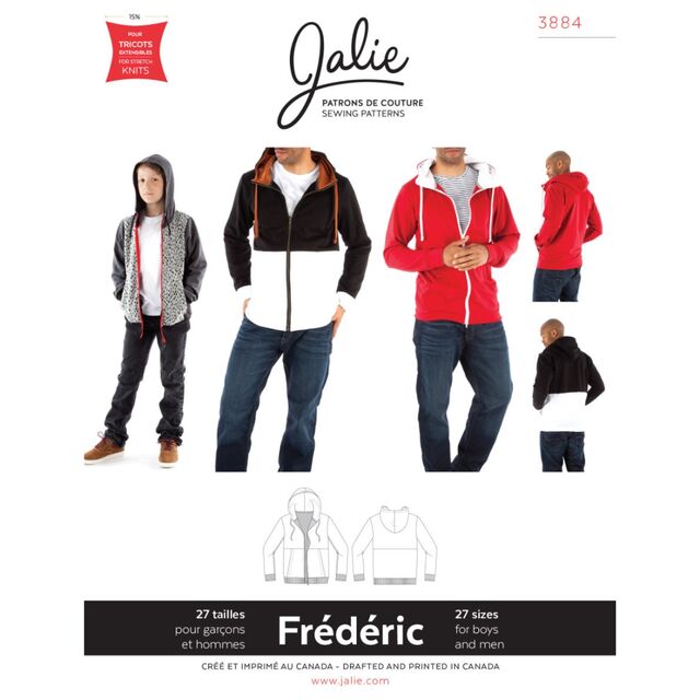 Jalie - Men's/Boys Frederic Hoodie Pattern