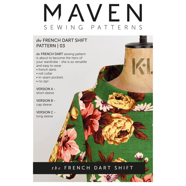 Maven - French Dart Shift Dress Pattern