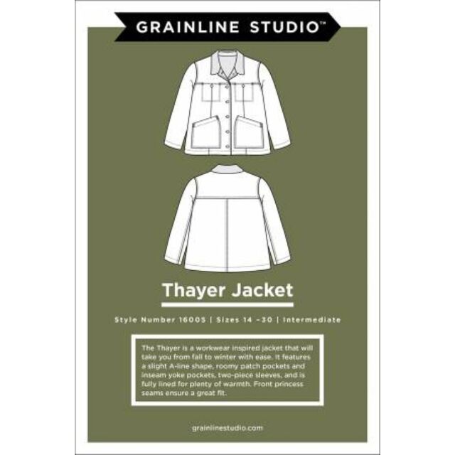 Grainline Studio - Thayer Jacket Pattern (US 14-30)