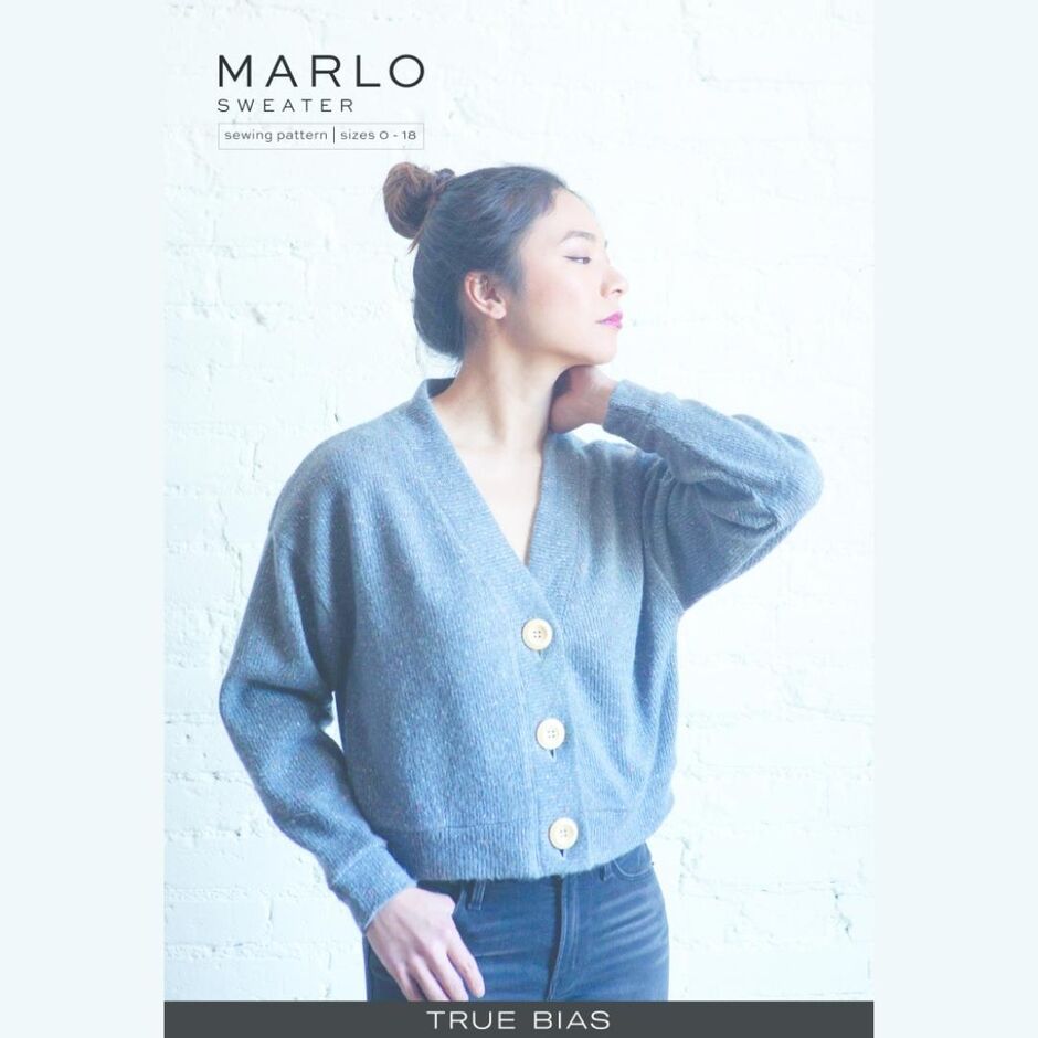 Marlo Sweater Pattern by True Bias TBP1201 Cover