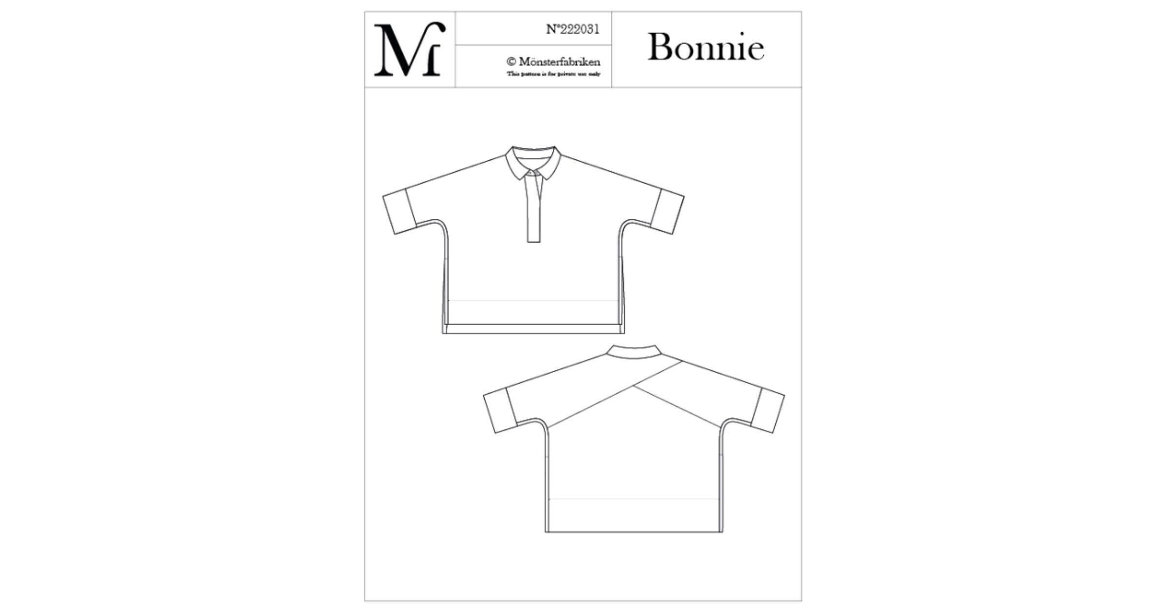The Bonnie Top Paper Sewing Pattern