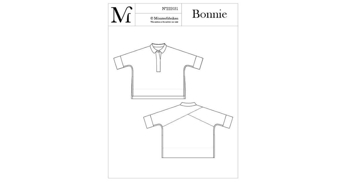 The Bonnie Top Paper Sewing Pattern