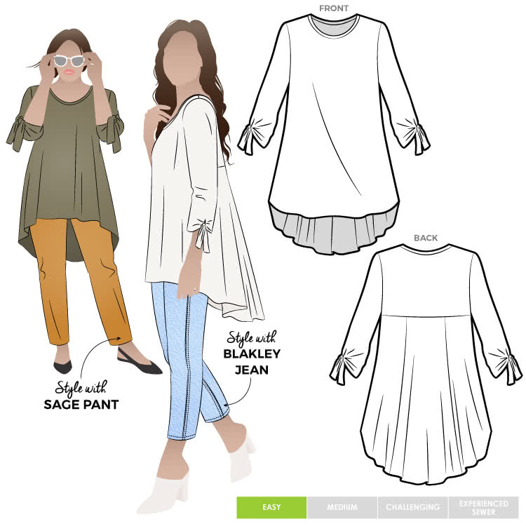 18+ Knit Top Sewing Pattern