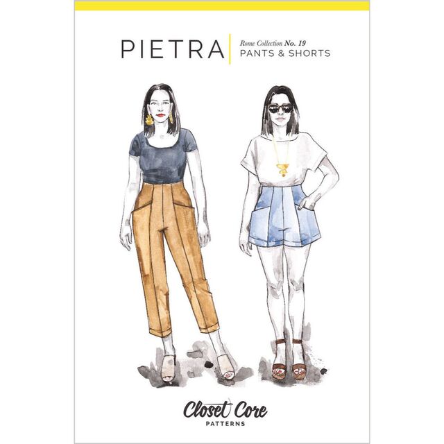Closet Core Patterns - Pietra Trousers & Shorts Pattern