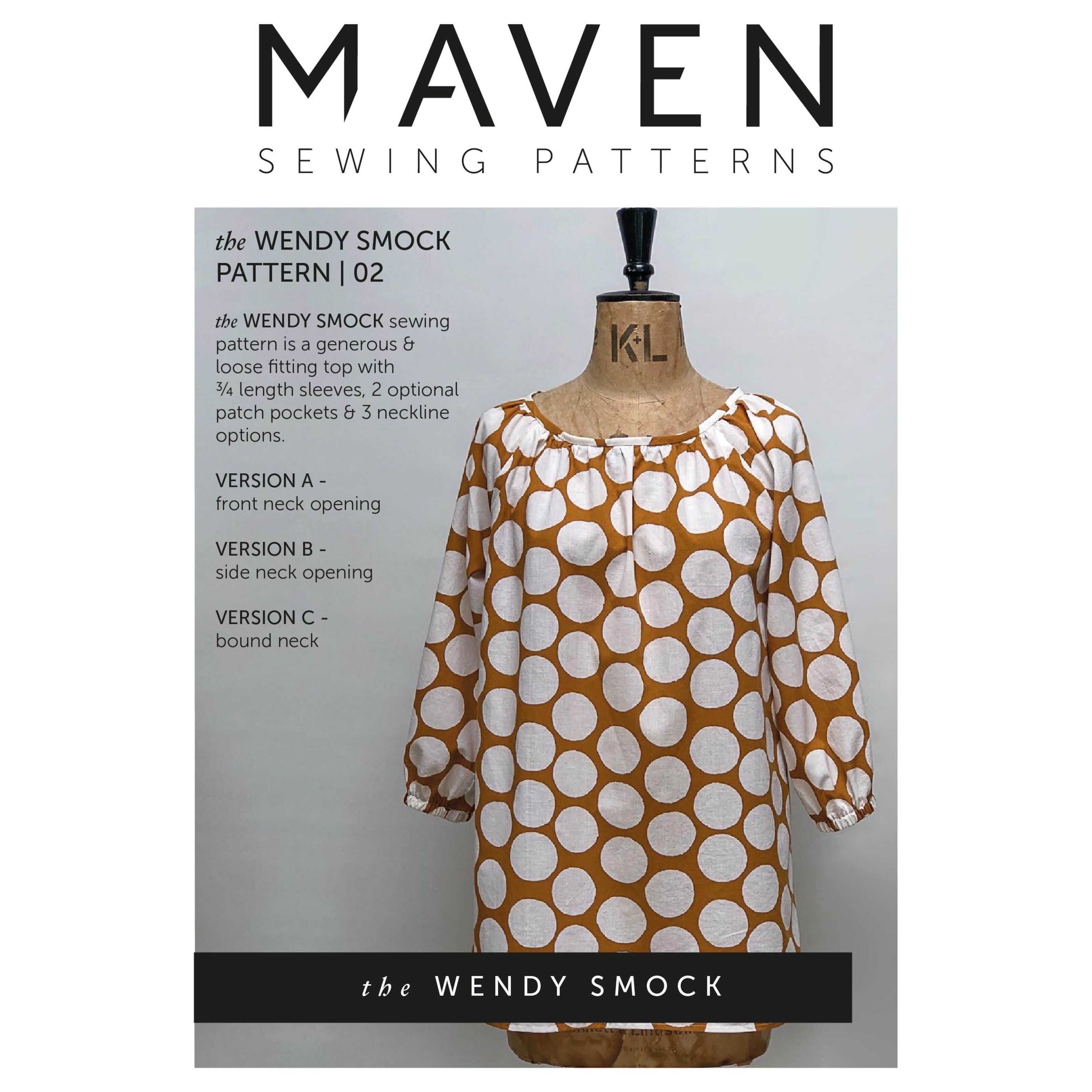 The Wendy Smock Top Paper Sewing Pattern