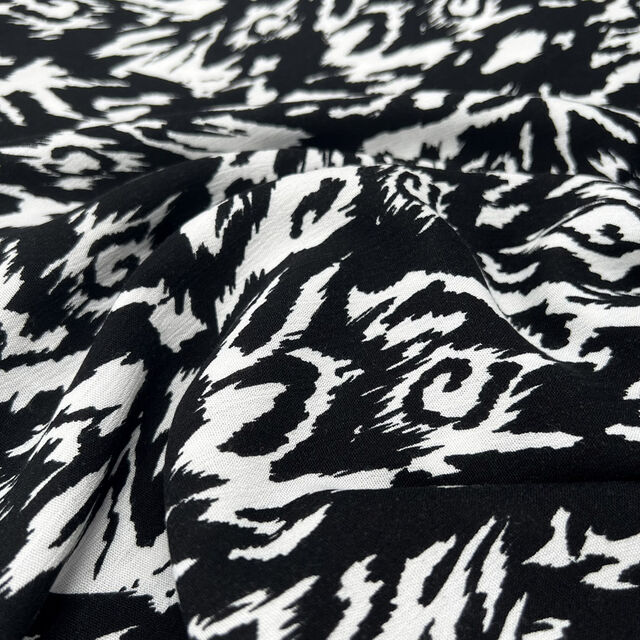 Crinkle Viscose - Black