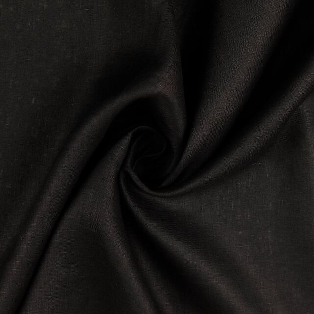 100% Linen - Black