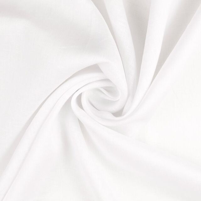 100% Linen - White
