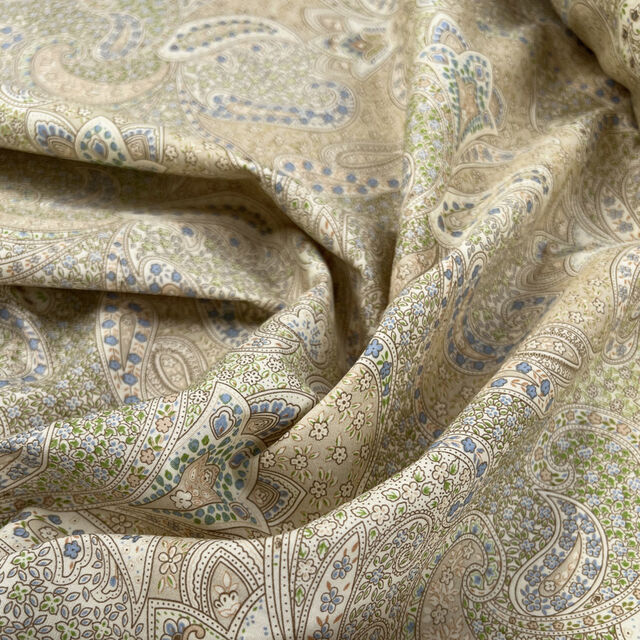 Poplin Print - Bonnie Paisley - Ivory